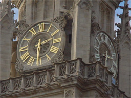 Grandes Aiguilles Horloge D'église Ancienne - Vintage Déco
